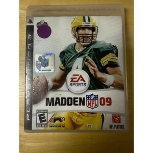 EA Sports Madden NFL 09 Sony PlayStation 3 PS3 Football Game Brett Favre Cover